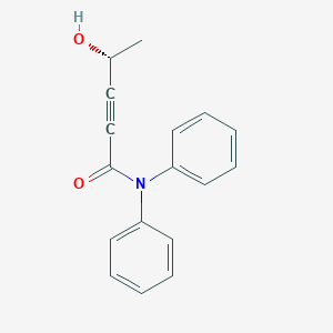 (R)-4-Hydroxy-N,N-diphenylpent-2-ynamide chemical structure (CAS 899809-61-1)