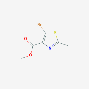 Methyl 5-bromo-2-methylthiazole-4-carboxylate chemical structure (CAS 899897-21-3)