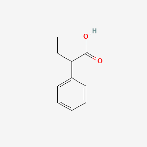 2-Phenylbutanoic acid chemical structure (CAS 90-27-7)