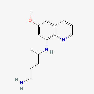 8-(4-Amino-1-methylbutylamino)-6-methoxyquinoline chemical structure (CAS 90-34-6)