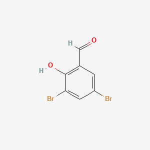 3,5-Dibromo-2-hydroxybenzaldehyde chemical structure (CAS 90-59-5)