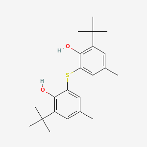 6,6'-Thiobis(2-(tert-butyl)-4-methylphenol) chemical structure (CAS 90-66-4)