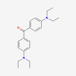 4,4-Bis(diethylamino) benzophenone chemical structure (CAS 90-93-7)