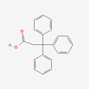 3,3,3-Triphenylpropanoic acid chemical structure (CAS 900-91-4)