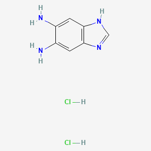 1H-Benzo[d]imidazole-5,6-diamine dihydrochloride chemical structure (CAS 90000-54-7)