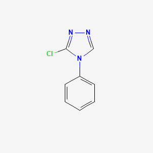 3-Chloro-4-phenyl-4H-1,2,4-triazole chemical structure (CAS 90002-02-1)
