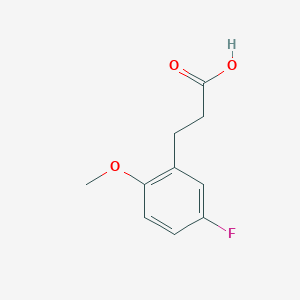3-(5-Fluoro-2-methoxyphenyl)propanoic acid chemical structure (CAS 900021-53-6)