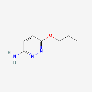 6-Propoxypyridazin-3-amine chemical structure (CAS 90008-50-7)