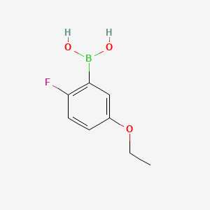 (5-Ethoxy-2-fluorophenyl)boronic acid chemical structure (CAS 900174-60-9)