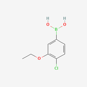 (4-Chloro-3-ethoxyphenyl)boronic acid chemical structure (CAS 900174-62-1)