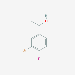 1-(3-Bromo-4-fluorophenyl)ethanol chemical structure (CAS 900175-01-1)