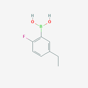 (5-Ethyl-2-fluorophenyl)boronic acid chemical structure (CAS 900175-03-3)