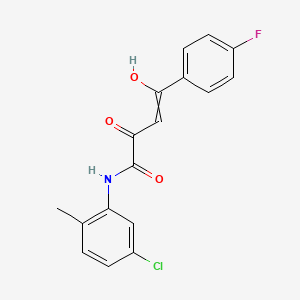 N-(5-Chloro-2-methylphenyl)-4-(4-fluorophenyl)-2-hydroxy-4-oxobut-2-enamide chemical structure (CAS 900308-51-2)