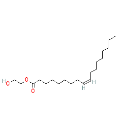 Poly(ethylene glycol) monooleate chemical structure (CAS 9004-96-0)
