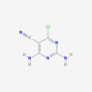 2,4-Diamino-6-chloropyrimidine-5-carbonitrile chemical structure (CAS 900456-21-5)