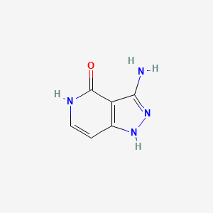 3-Amino-1H-pyrazolo[4,3-c]pyridin-4(5H)-one chemical structure (CAS 900863-27-6)