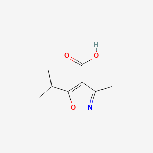 5-Isopropyl-3-methylisoxazole-4-carboxylic acid chemical structure (CAS 90087-36-8)