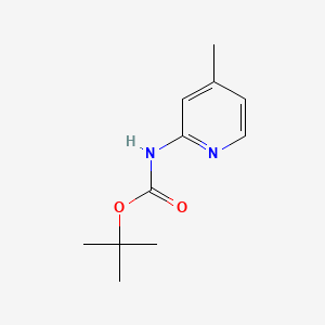 tert-Butyl (4-methylpyridin-2-yl)carbamate chemical structure (CAS 90101-20-5)