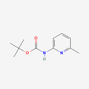 tert-Butyl (6-methylpyridin-2-yl)carbamate chemical structure (CAS 90101-22-7)