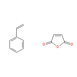 Maleic anhydride-styrene copolymer chemical structure (CAS 9011-13-6)