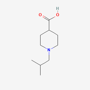 1-Isobutylpiperidine-4-carboxylic acid chemical structure (CAS 901313-95-9)