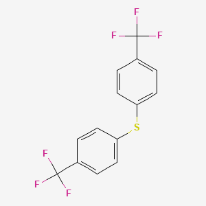 Bis(4-(trifluoromethyl)phenyl)sulfane chemical structure (CAS 90141-51-8)