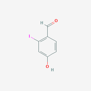 4-Hydroxy-2-iodobenzaldehyde chemical structure (CAS 90151-01-2)