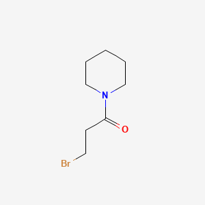 3-Bromo-1-(piperidin-1-yl)propan-1-one chemical structure (CAS 90154-52-2)