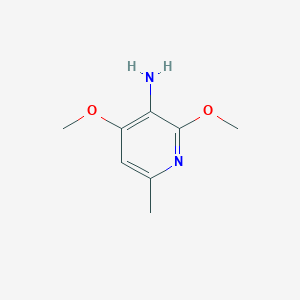 2,4-Dimethoxy-6-methylpyridin-3-amine chemical structure (CAS 90197-37-8)