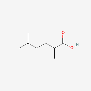 2,5-Dimethylhexanoic acid chemical structure (CAS 90201-13-1)