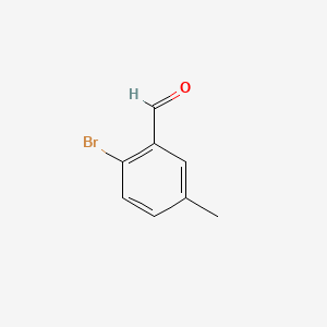 2-Bromo-5-methylbenzaldehyde chemical structure (CAS 90221-55-9)