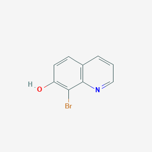8-Bromo-7-quinolinol chemical structure (CAS 90224-71-8)