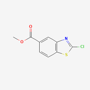 Methyl 2-chlorobenzo[d]thiazole-5-carboxylate chemical structure (CAS 90225-03-9)