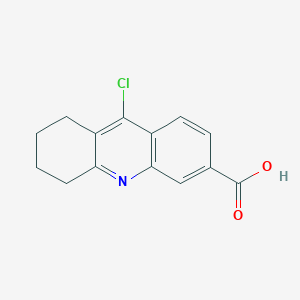 9-Chloro-5,6,7,8-tetrahydroacridine-3-carboxylic acid chemical structure (CAS 902586-59-8)