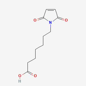 7-(2,5-Dioxo-2,5-dihydro-1H-pyrrol-1-yl)heptanoic acid chemical structure (CAS 90267-85-9)