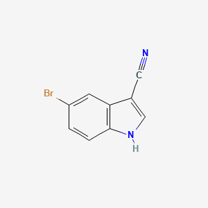 5-Bromo-3-cyanoindole chemical structure (CAS 90271-86-6)