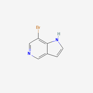 7-Bromo-1H-pyrrolo[3,2-c]pyridine chemical structure (CAS 902837-42-7)