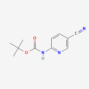 tert-Butyl (5-cyanopyridin-2-yl)carbamate chemical structure (CAS 902837-44-9)