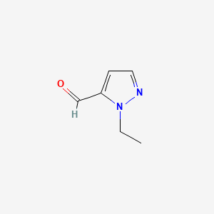 1-Ethyl-1H-pyrazole-5-carbaldehyde chemical structure (CAS 902837-62-1)