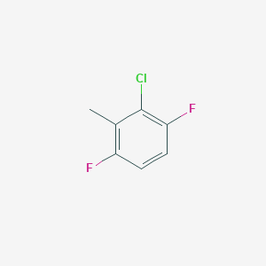 2-Chloro-1,4-difluoro-3-methylbenzene chemical structure (CAS 90292-64-1)