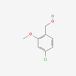 (4-Chloro-2-methoxyphenyl)methanol chemical structure (CAS 90296-27-8)
