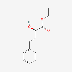 Ethyl (R)-2-hydroxy-4-phenylbutyrate chemical structure (CAS 90315-82-5)