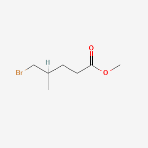 Methyl 5-bromo-4-methylpentanoate chemical structure (CAS 90321-90-7)
