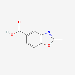 2-Methylbenzo[d]oxazole-5-carboxylic acid chemical structure (CAS 90322-32-0)