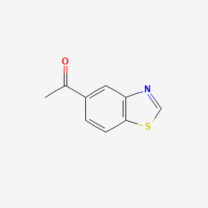 1-(Benzo[d]thiazol-5-yl)ethanone chemical structure (CAS 90347-90-3)