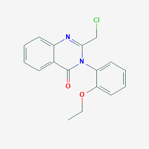 2-(Chloromethyl)-3-(2-ethoxyphenyl)quinazolin-4(3H)-one chemical structure (CAS 903499-47-8)