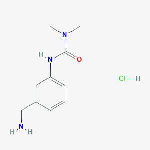 3-(3-(Aminomethyl)phenyl)-1,1-dimethylurea hydrochloride chemical structure (CAS 903558-70-3)