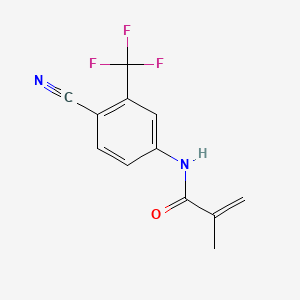 N-(4-Cyano-3-(trifluoromethyl)phenyl)methacrylamide chemical structure (CAS 90357-53-2)
