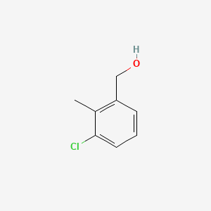 (3-Chloro-2-methylphenyl)methanol chemical structure (CAS 90369-75-8)