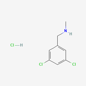3,5-Dichloro-N-methylbenzylamine hydrochloride chemical structure (CAS 90389-22-3)